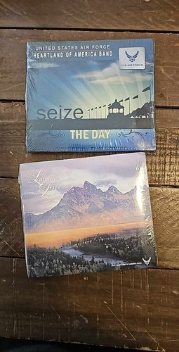 Lot of 2 CDs CD USAF Heartland Of America Band Seize The Day & Land Of The Free
