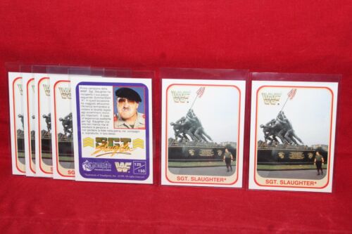 1991 Merlin WWF Sgt Slaughter #125 /150 Italian Wrestling Pack Fresh - Picture 2 of 2