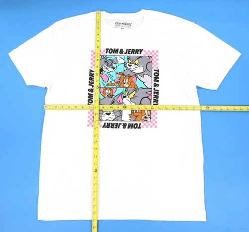 Tom And Jerry Cartoon Cat and Mouse 100% Cotton Screen Printed T-Shirt Size XL - Imagen 2 de 4