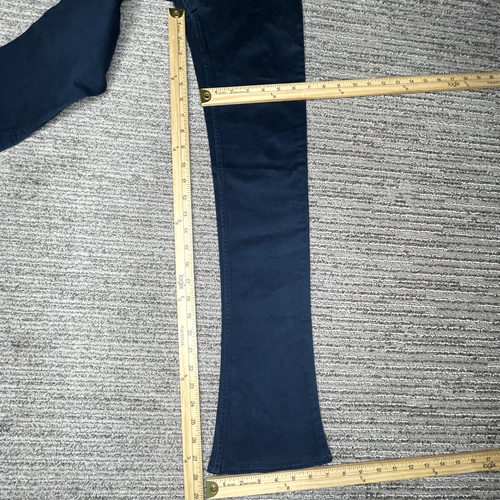 Abercrombie Size 12 Kids Girls Pants Mid Rise Bootcut Casual Navy - Picture 2 of 11