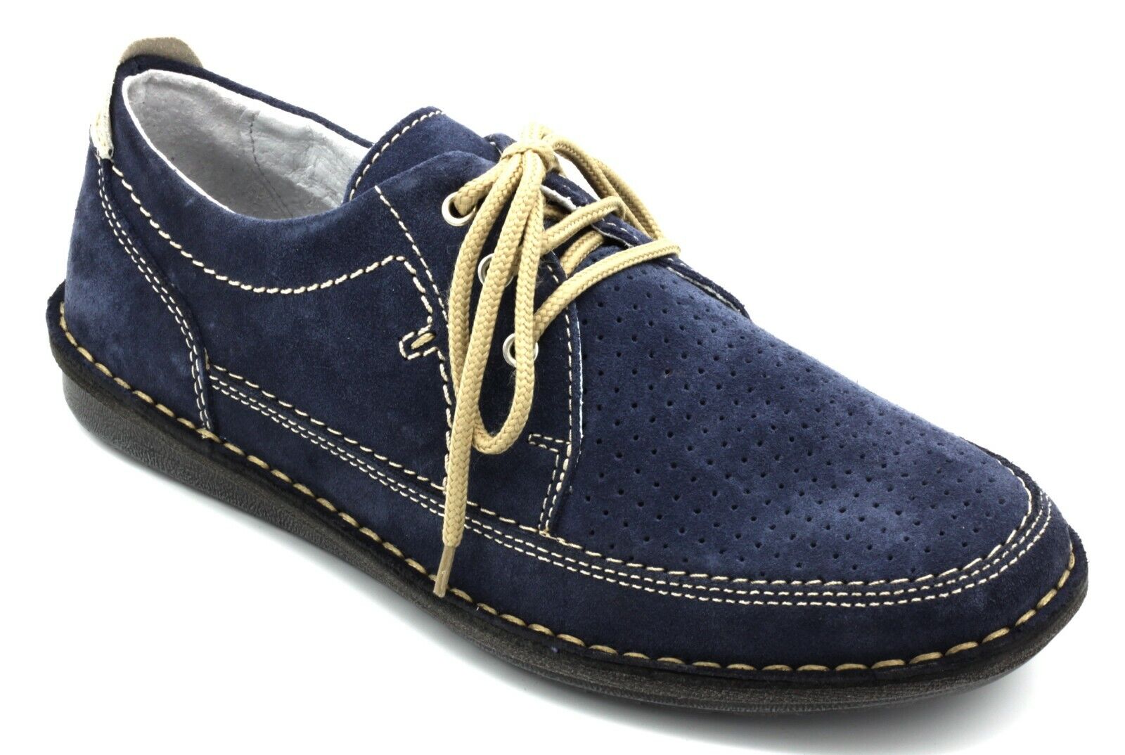 VALLEverde zapatos hombres ALLACCIATE IN PELLE NABUK ColorE azul MODA CASUAL n. 45 VALLEverde zapatos hombres ALLACCIATE IN PELLE NABUK ColorE azul MODA CASUAL n. 45
