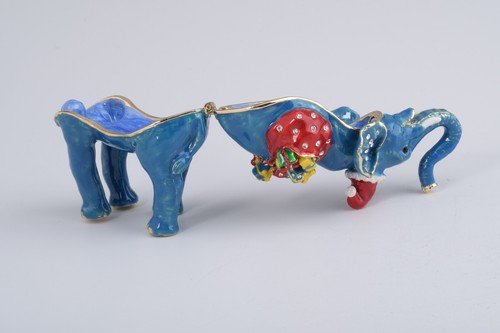 Caja baratija elefante de Navidad Keren Kopal decorada con cristales austriacos - Imagen 8 de 12