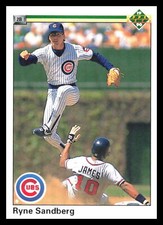 1990 Upper Deck Ryne Sandberg #324 Chicago Cubs 5A
