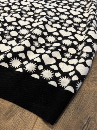 Maeve Anthropologie Women's Sweater Black/White Heart/Sun/Moon - Picture 2 of 6