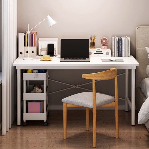 Mesa de estudio de escritorio para computadora para escritorio oficina en casa mesa de madera para computadora portátil Reino Unido - Imagen 7 de 16