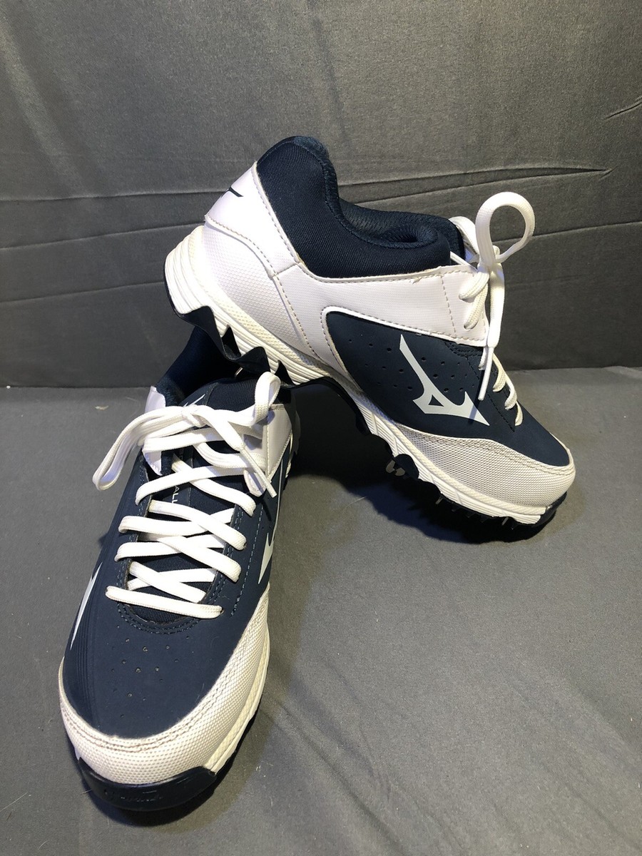 Mizuno 9 Spike Swift 5 Women s Softball Cleats US Size 6.5 Navy White eBay