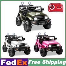 12V Kids Ride On Truck Car 2 Seater Electric Vehicle Toy Car Jeep with Remote