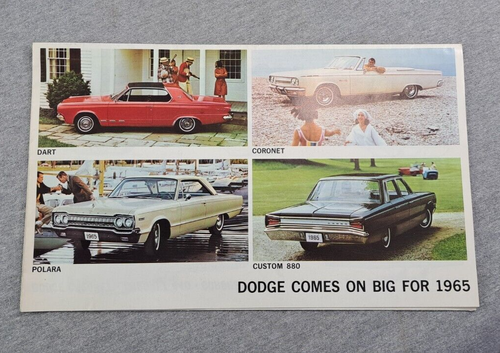 1965 - DODGE Product Line Foldout Poster Sales 2 sided - Picture 6 of 6