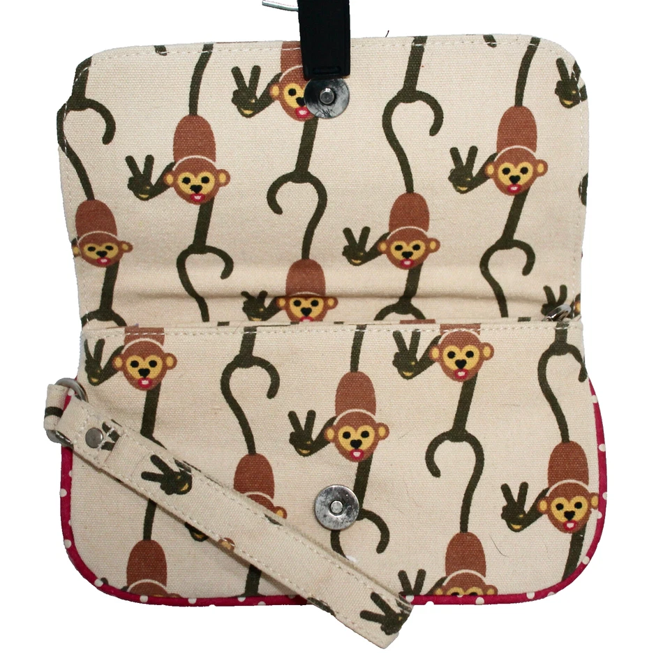 Bolso sin asas BUNGALOW 360 Mono Lona Natural/Beige Multicolor Estampado Mono Foto 4 de 4