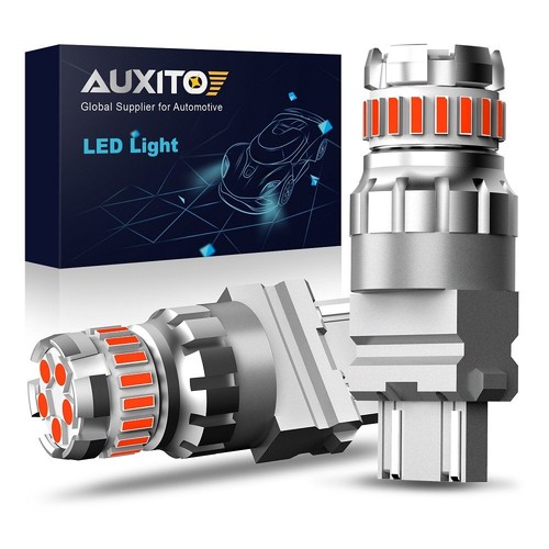 2/4X AUXITO 3157 3057 4157 LED Red Stop Brake Light Bulb Flash Strobe Blinking - Picture 11 of 31
