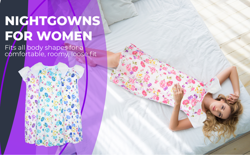 JEFFRICO Nightgowns For Women Short Sleeve Soft Sleepwear Comfy Nightshirts 807 - Picture 14 of 36