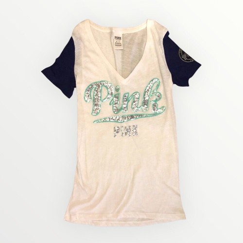 Victoria’s Secret PINK Bling Top Shirt Women’s Size Extra Small