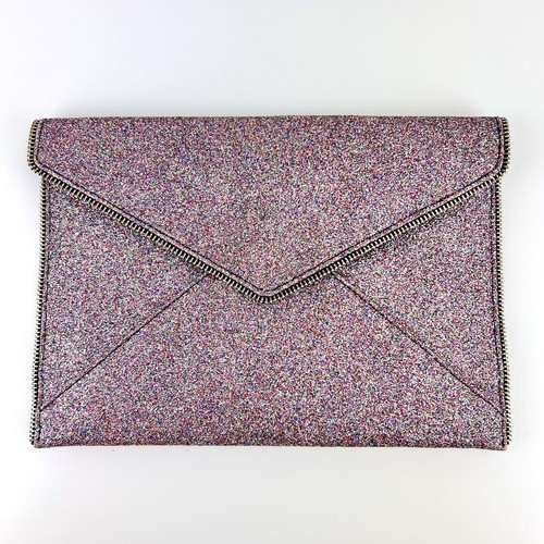Rebecca Minkoff Leo Clutch Multi Glitter