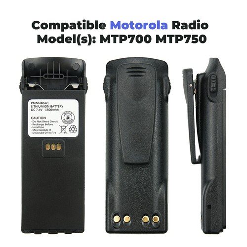 1X FTN6573 FTN6574 PMNN4047 Replacement Battery For MOTOROLA MTP700 MTP750 Radio - Zdjęcie 6 z 12