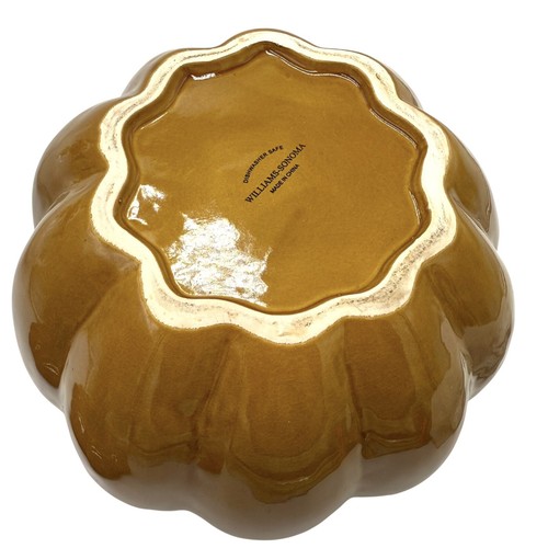 Williams Sonoma Pumpkin Soup Tureen w/Lid Ceramic Fall Harvest Serving Bowl 9” - Picture 12 of 12