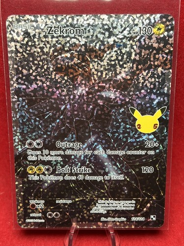 Pokemon TCG **Zekrom** 25th Anniversary Celebration 114/114 - Rare Holo (Mint)