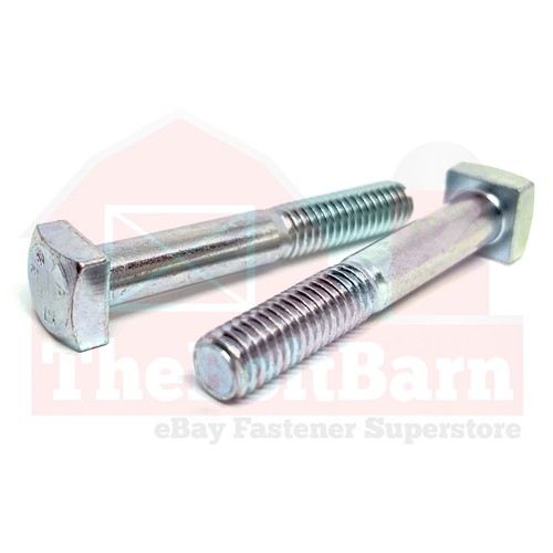 1/4" Square Head Bolts Grade A307 Zinc Clear (Choose Length & Qty) - Picture 9 of 10