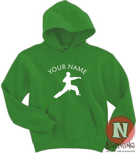 Personalised Martial arts Hoodie kids Hoody taekwondo karate sports activewear - Picture 9 of 13