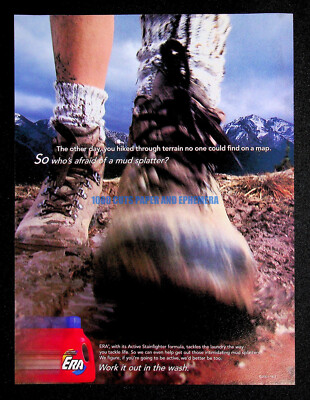 Era Laundry Detergent P&G 2001 Trade Print Magazine Ad Poster ADVERT
