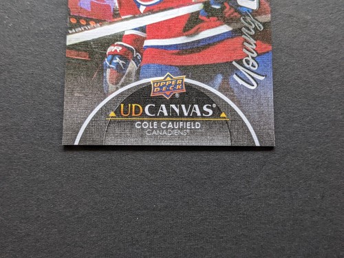 2021-22 UD Series 2 Canvas Young Guns Black #C211 Cole Caufield RC Rookie READ - Bild 3 von 17