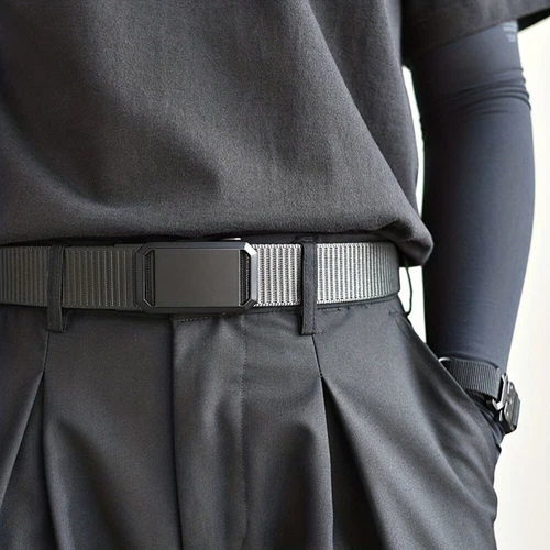 Unisex Stoffgürtel Nylon Canvas Arbeitsgürtel Automatik Gürtel - Bild 10 von 19