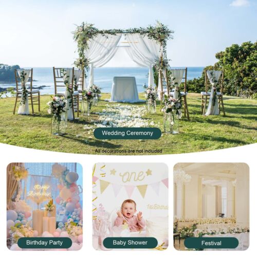 9.8x9.8FT Wedding Arch Metal Stand Backdrop Flower Balloon Frame Party Event USE