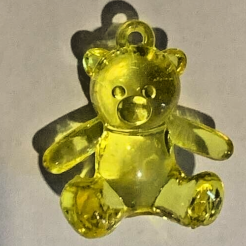 5x ACRYLIC TEDDY BEAR CHARMS BABY SHOWER Choose from 5 colours (BoxL2)* - Picture 4 of 14