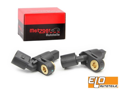 2x Original METZGER Sensor ABS Velocidad Delantero Para Audi Seat Skoda VW - Imagen 1 de 6