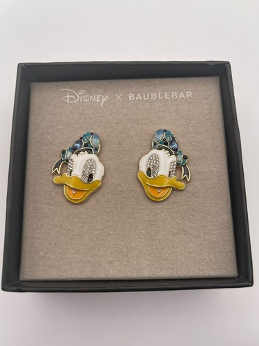 Disney x Baublebar Donald Duck Earrings Crystals NWT