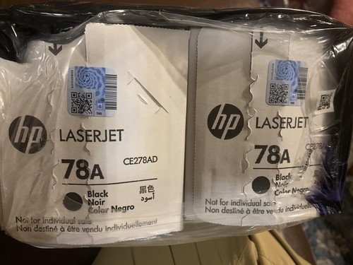 Genuine HP LaserJet 78A CE278AD Toner Cartridges - 2 Pack Black, Sealed - Picture 2 of 6