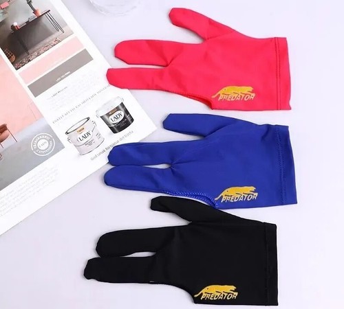 Spandex Snooker Billiard Cue Glove Pool Left Hand Open Three Finger Accessory - Picture 3 of 9