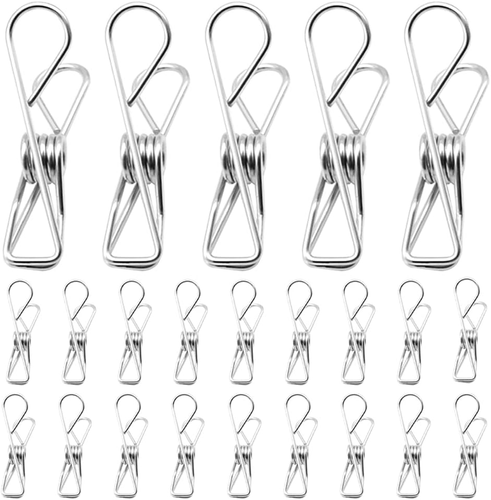 40Pcs Stainless Steel Laundry Clips 55Mm Clothespins Silver - Picture 11 of 12