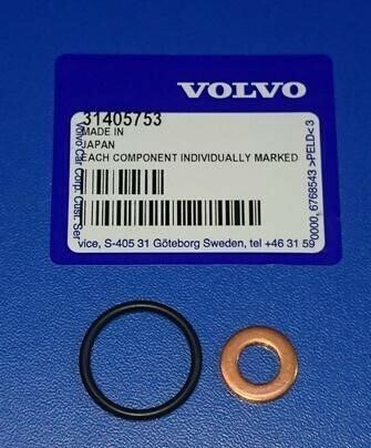 GENUINE VOLVO TOP CAM ROCKER COVER / GASKET & INJECTOR SEALS D4 D2 32213460 2.0 - Picture 2 of 2