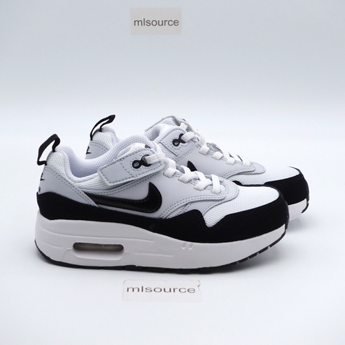 Size 13 Little Kid's Nike Air Max 1 EasyOn Stretch Lace Sneakers DZ3308-106 - Picture 3 of 7