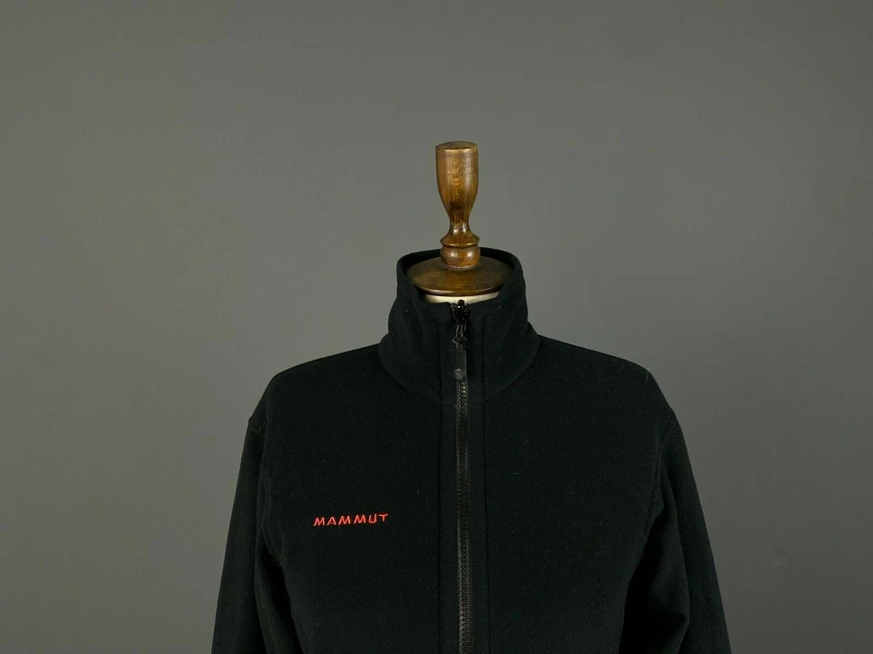 Chaqueta polar negra con cremallera completa Mammut para dama talla XS Foto 2 de 4
