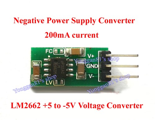 LM2662 Negative Voltage Converter Module +5V / -5V Negative Power Supply Module