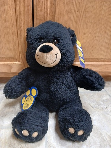 Nuovo orso di peluche Build a Bear Black Midnight Teddy II con pass zampa a vita - Foto 1 di 13
