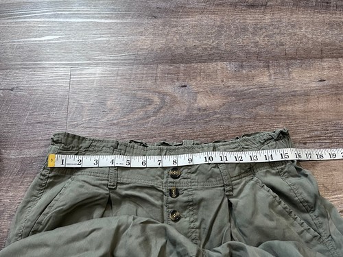 EST 1946 Womens Paperbag Joggers Size Large Green High Waist O5 - Picture 7 of 9