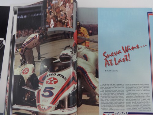 1984 Indianapolis 500 Program Pontiac Fiero Rick Mears Pennzoil Team Penske Race - Picture 11 of 12