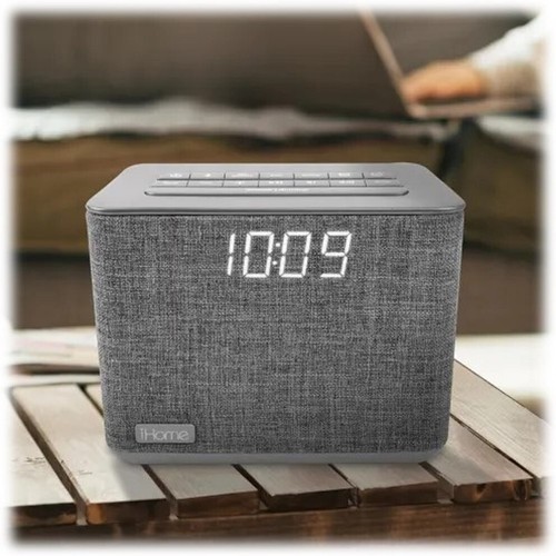 iHome Dual Wecker Bluetooth Radiowecker mit USB-Aufladung IBT232GX8 - Bild 4 von 4