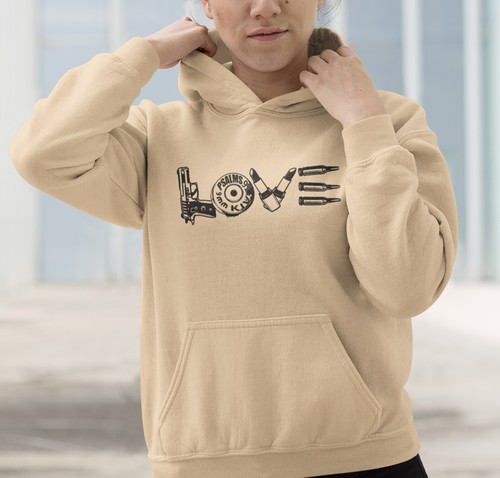 Gun Love Hoodie, Gun Hoodie, Custom Hoodie, Gun Lover Shirt, Gun Lover Geschenk - Bild 4 von 8