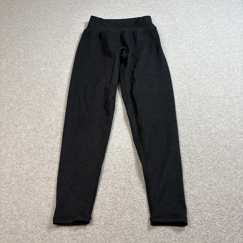P'Tula Legging Woman L Black Pants Logo Athleisure Gym Workout Comfort Pull On