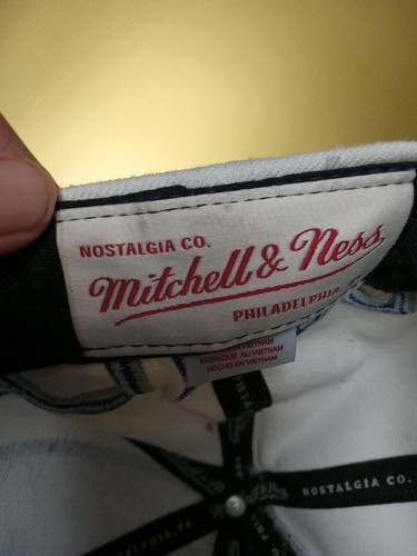 Indianopolis Colts Mitchell & Ness Baltimore WHITE BLUE Snapback Hat THROWBACK - Picture 11 of 13
