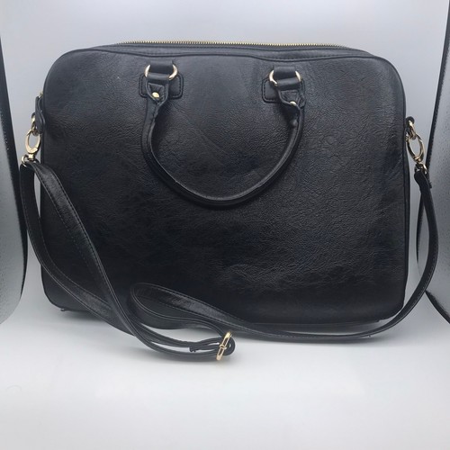 Aldo Faux Leather Zippered Crossbody Purse Handbag Tote Outer Wallet Black - Picture 2 of 10