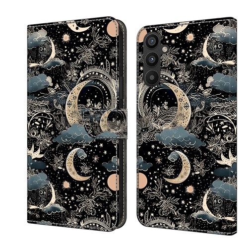 For Samsung A55 A51 A70 A42 Painted Pattern Leather Flip Wallet Case Phone Cover - 第 17/28 張圖片