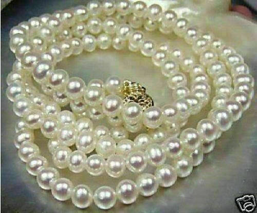 20" beautiful AAA 9-10 mm White south sea Pearl Necklace 14K Yellow Gold Clasp - Foto 1 di 4