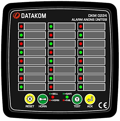 Anunciador de alarma DATAKOM DKM-0224, 24 canales, fuente de alimentación de CA - Imagen 1 de 3