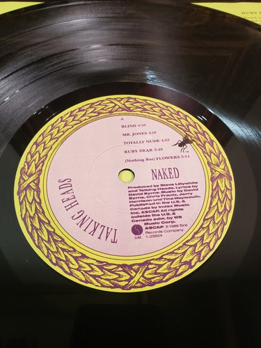 Naked By The Talking Heads First Press LP Vinyl records, 1988 promo version  - Picture 3 of 7