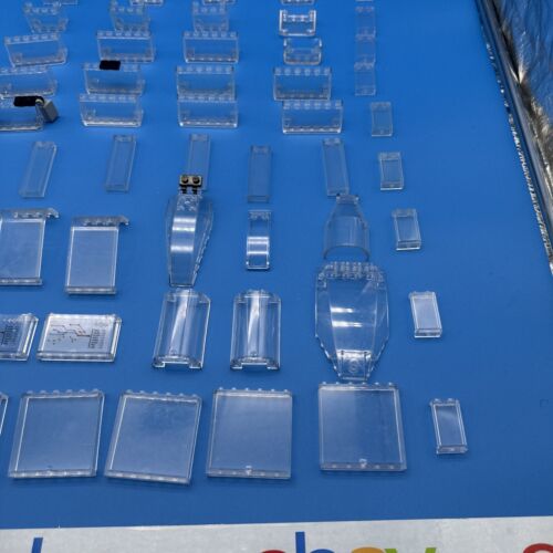 Huge Lego Lot 129 Transparent Clear Wall Panel Windscreen/Shield Vehicle Glass - Picture 4 of 16