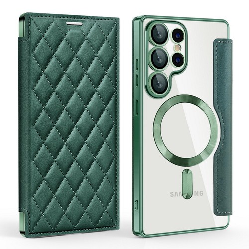 Coque Etui Plaqué Magnétique Flip Cuir Antichoc Pour Samsung S25 S24 FE S23 A55 - Photo 9 sur 16